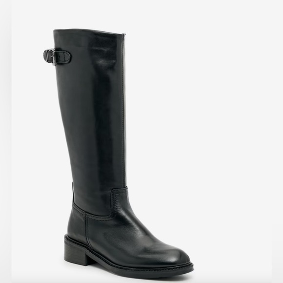 Coach and Four Shoes - Coach and Four Xandra Black Leather Boot Size 7 Made in Italy